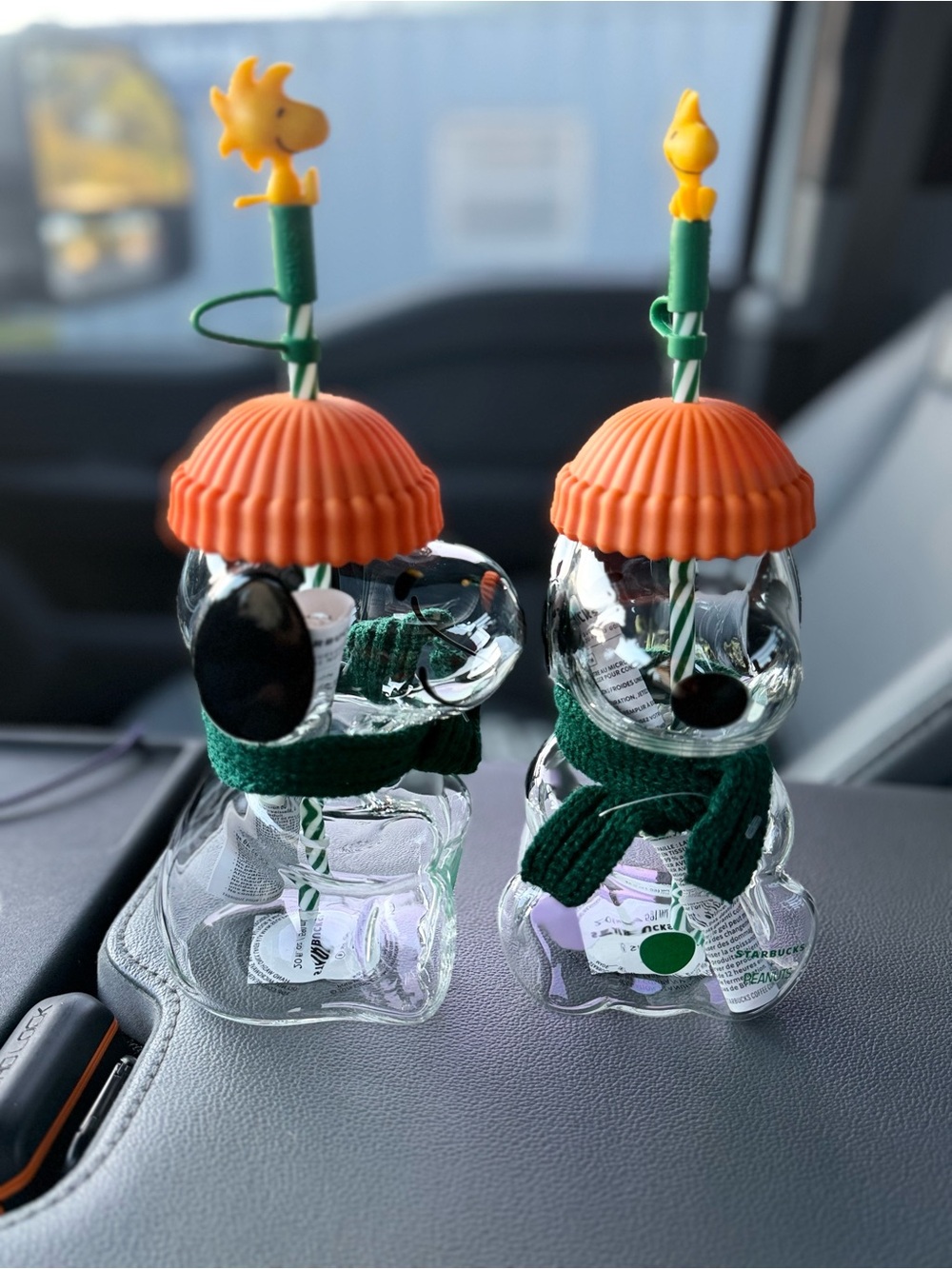 Starbucks Snoopy Cup-Top with Green Scarf - 1 cup